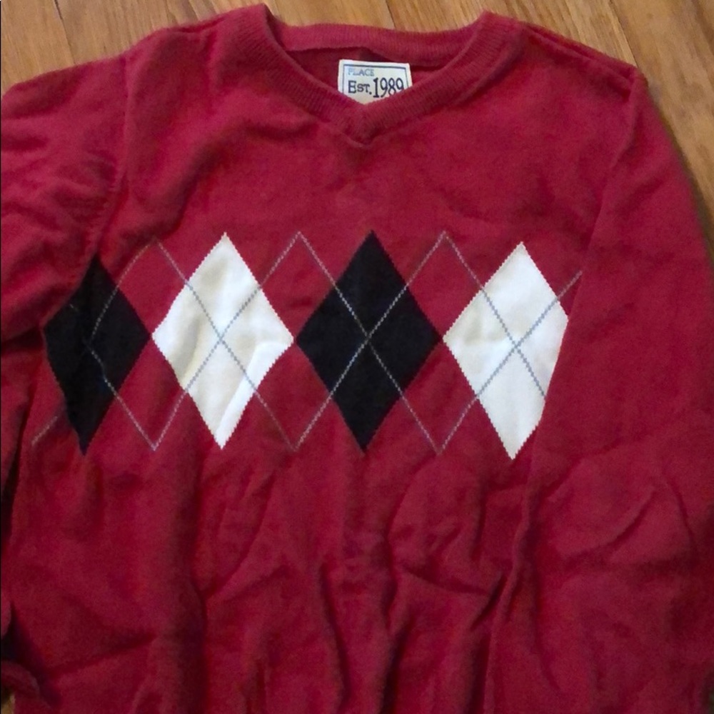 Boys red sweater